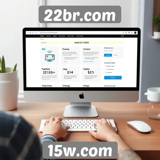 Análise da interface do site 22br.com